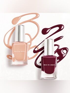 Belle En Argent Nail Polish Duo - Nude & Berry